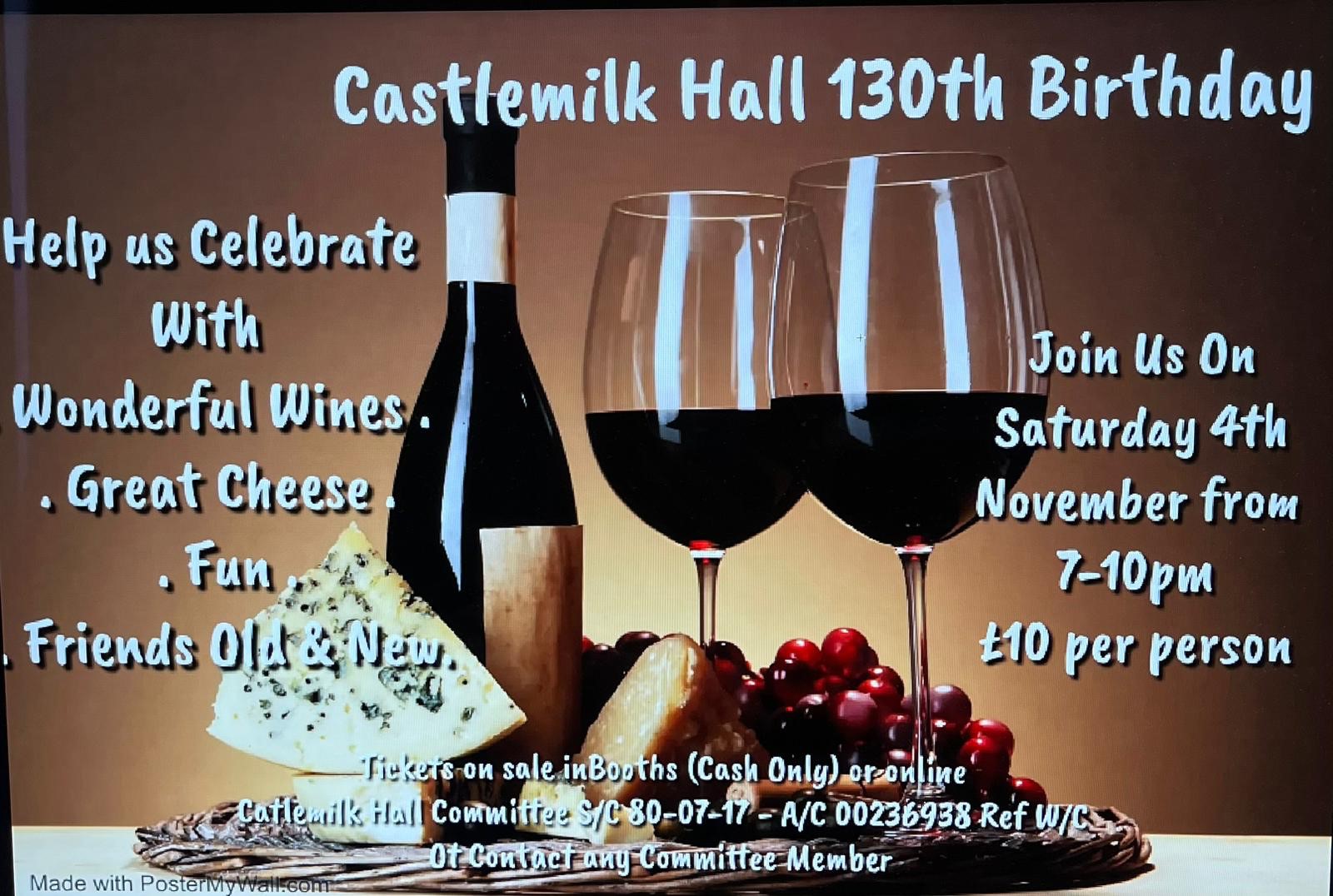 Castlemilk Hall 130th Anniversary           