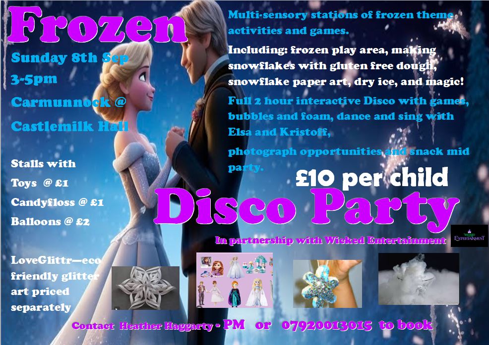 Frozen in Castlemilk Hall!