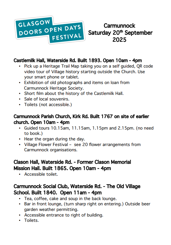 Doors Open venues